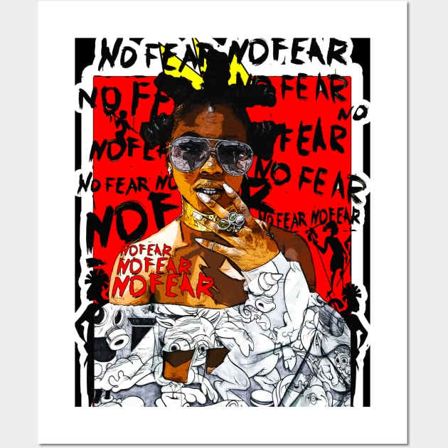 Bantu No Fear Wall Art by Glass Table Designs